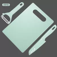 水果刀削皮刀菜板小刀具套装便携学生宿舍水果刀宝宝辅食刀具.|大北欧蓝厨房三件套