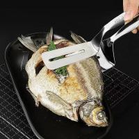 cugf 304不锈钢加厚煎牛排铲厨房夹子煎鱼铲烧烤夹子牛扒锅铲