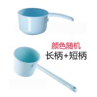 长柄水勺塑料水舀宝宝洗头水勺厨房加厚水舀子水瓢儿童婴儿洗澡|1个短柄+1个长柄(颜色随机)