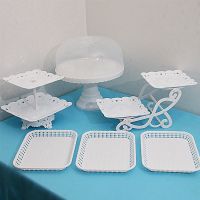 欧式三层水果盘客厅茶机多层家用干果糖果盘甜品台展示摆台蛋糕架