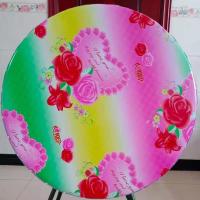 老式桌子桌布加厚桌垫防水防油不怕烫pvc革桌面钢丝球随便擦桌套|心心相印(圆) 1米