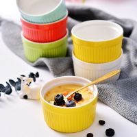 北欧ins舒芙蕾家用单个烤碗烘焙甜品布丁可爱陶瓷碗蒸蛋模具小碗