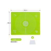 硅胶揉面垫大号加厚家用和面袋防滑不沾案垫擀面板烘焙工具|绿色 超大50*70送切面刀+擀面杖+油刷