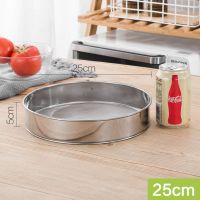 做蛋糕的工具304面粉筛过滤筛60目不锈钢手持网筛液渣筛精细筛|304粉筛25cm（厚款60目） 单粉筛