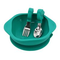 marcus同款硅胶碗宝宝辅食餐具学习吃饭训练碗吸盘碗强吸附防摔碗