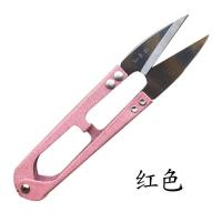 大号纱剪修剪线头弹簧剪十字绣u型剪高碳小剪刀大纱剪刀|常规6把粉色