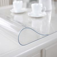 pvc桌布防水防烫防油免洗 透明餐桌垫胶垫水晶板茶几垫长方形餐桌|普通圆角透明2.0 70*70