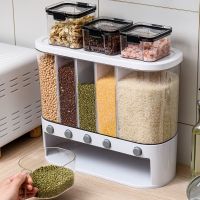分格米桶家用厨房防虫防潮密封20斤日式装五谷杂粮收纳盒储物罐缸