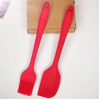 家用耐高温油刷子厨房烙饼硅胶油刷烘焙烧烤刷不掉毛烧烤刷油刷子|[组合装]大号油刷刮刀各1(颜色随机
