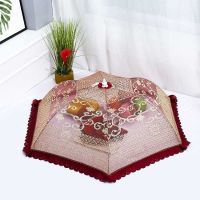 菜罩可折叠盖菜罩餐桌饭菜剩菜罩新款家用透气防蝇圆形大号防尘罩