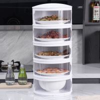 透明盖菜罩新款家用保温防蚊防虫食物防尘罩可折叠多层剩菜收纳盒