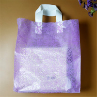 加厚服装袋手提袋礼品袋装衣服店袋子包装购物袋化妆品袋胶袋|紫雪花 宽30高38测850个一包