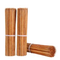 碳化竹签30cm*3.0mm小郡肝串串香炸串烧烤工具烤肉硬黑签子|碳化签2.5毫米*25厘约1000根