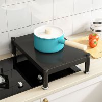 厨房置物架电磁炉支架子不锈钢置物架燃气灶盖板增高架防潮支架