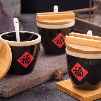 创意小字缸小酱缸缸小陶瓷调料调味缸陶瓷酒店辣椒盐缸