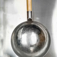 宝宝辅食奶锅手工锻打铁锅小炒锅煎蛋不粘锅小型单人燃气灶适用|直径20圆底带锅架