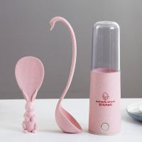 创意厨房家用立式汤勺不粘兔子米饭勺大号盛稀饭粥勺子筷子筒套装