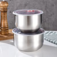 不锈钢保鲜碗带盖便当盒家用冰箱收纳盒泡面碗上班族饭盒水果盒子