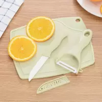 陶瓷水果刀削皮器菜板砧板三件套家用厨房陶瓷刀土豆瓜果削皮小刀