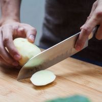 三德刀不锈钢刀具厨师刀家用厨具锋利气孔防沾粘菜刀厨师刀主厨刀