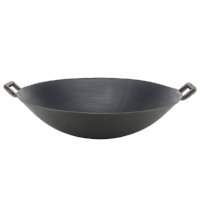 老式炒菜锅老式铁锅农村炒菜铁锅生铁炒锅炒锅铁锅老双耳铁锅老式