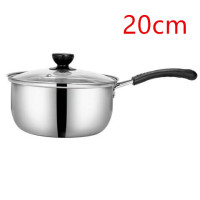 不锈钢奶锅小汤锅小蒸锅迷你小锅婴儿辅食煮热牛奶锅电磁炉小奶锅