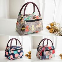 加厚手提包防水牛津便当包妈咪包女午餐包饭盒袋小布包手拎包小包