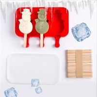 硅胶冰格自制雪糕模具家用冰棒制作模型卡通款冰激淋动物冰糕冰棍