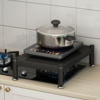 厨房置物架电磁炉支架子不锈钢置物架燃气灶盖板增高架防潮支架