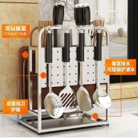 304不锈钢厨房置物架刀架 刀具架 砧板架筷子架不锈钢刀架收纳架
