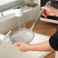 滤果汁网不锈钢漏勺家用捞勺线漏油炸捞面麻辣烫饺子滤网笊篱大号