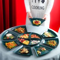 年夜饭团圆餐具盘子菜盘家用创意火锅拼盘ins风套装组合碗碟