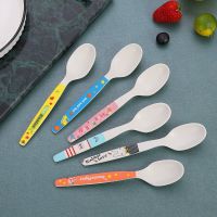 小学生儿童宝宝竹纤维勺子创意家用饭勺便携可爱幼儿长柄餐勺汤匙