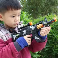 儿童宝宝电动声光音乐震动发光冲锋男孩小孩地生吃鸡玩具