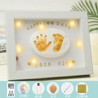 宝宝满月纪念品手足印手足脚印泥婴儿百天周岁礼物新生儿创意