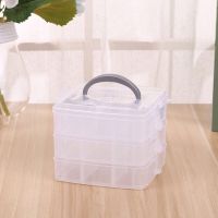 透明乐高收纳箱多层可拆卸手提组装积木玩具储物整理箱塑料收纳盒