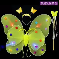 六一儿童节小女孩儿童发光蝴蝶翅膀儿童玩具魔法棒