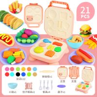 儿童橡皮泥彩泥冰淇淋面条机幼儿粘土玩具手工泥模具工具套装