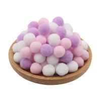 高弹彩色毛毛球diy幼儿园儿童手工制作材料毛球项圈小毛球毛球画