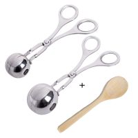 304不锈钢肉丸子制作器虾滑饭团模具厨房做丸子夹家用的工具