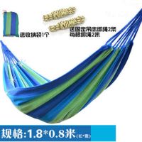 吊床单双人情侣吊床户外室内吊椅休闲公园 露营 秋千帆布弯木吊床