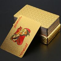 黄金扑克金色防水炫酷土豪金黄色金扑克学生