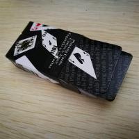 防水黑色塑料扑克桌游卡片pvc磨砂不透光国外游戏塑料桌游卡
