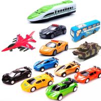 大号儿童回力玩具车小汽车惯性大巴车飞机战斗机坦克火车警车套装