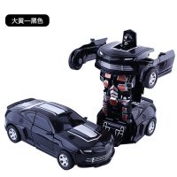 儿童惯性玩具车金刚5 男孩宝宝一键变形小汽车模型撞击越野警赛车