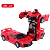 儿童惯性玩具车金刚5 男孩宝宝一键变形小汽车模型撞击越野警赛车