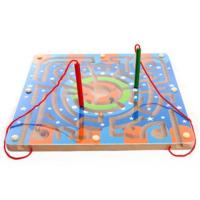 磁性环形迷宫木质木制早教力儿童走珠走球玩具宝宝2-3-5-6岁|A款环形迷宫