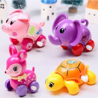 趣味发条玩具组合多件套婴儿宝宝小男女孩学爬上弦上链会跑的玩具|猪+象+梅花鹿+乌龟(颜色随机)