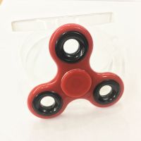 掌上旋转手指陀螺成人减压塑料发光指尖陀螺儿童金属玩具|红色 尖刺五角星