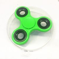 掌上旋转手指陀螺成人减压塑料发光指尖陀螺儿童金属玩具|绿色 尖刺五角星